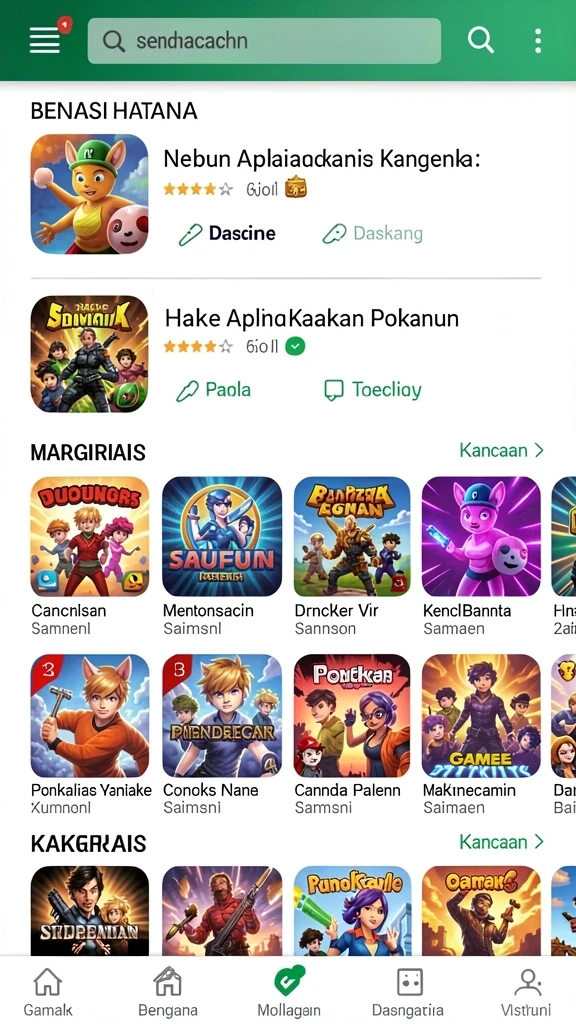 Tampilan karakter utama dalam permainan 34R.