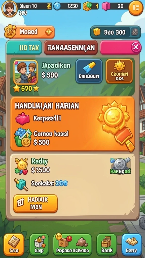 Screenshot ini menunjukkan fitur komunitas yang membuat interaksi antar pemain lebih menyenangkan.