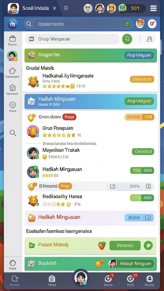 Tampilan antarmuka yang user-friendly.