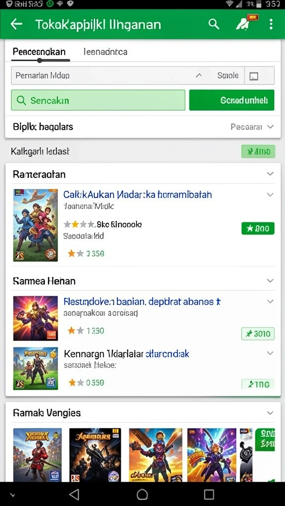 Screenshot menampilkan antarmuka permainan yang menarik.