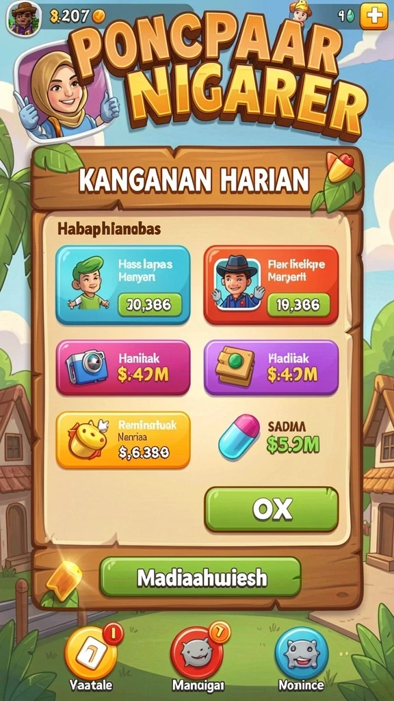 Beberapa mode permainan yang seru dan bervariasi.