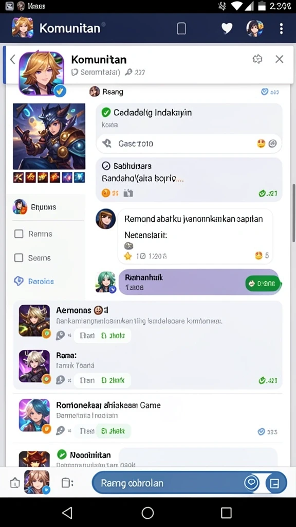 Tampilan antarmuka yang user-friendly.