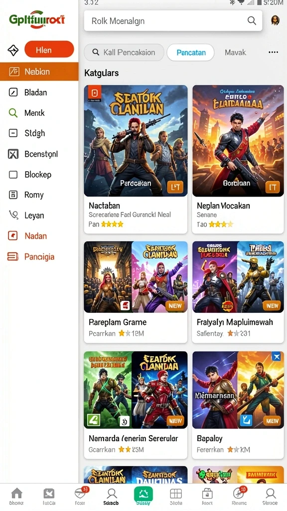 Visualisasi dunia fantasi yang memukau dan detail.
