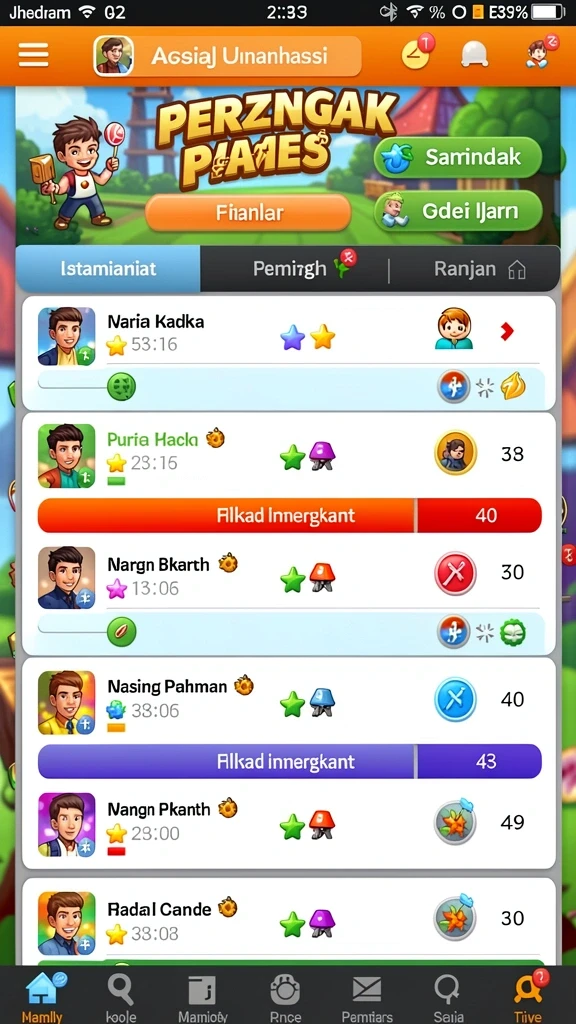 Tampilan antarmuka yang menarik dan user-friendly.