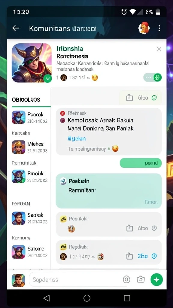 Komunitas aktif untuk berbagi dan berinteraksi.