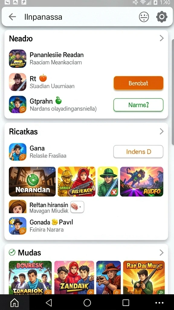 Karakter unik yang dapat Anda tingkatkan.