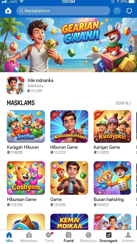 Tampilan awal aplikasi KASKUSTOTO yang menarik.