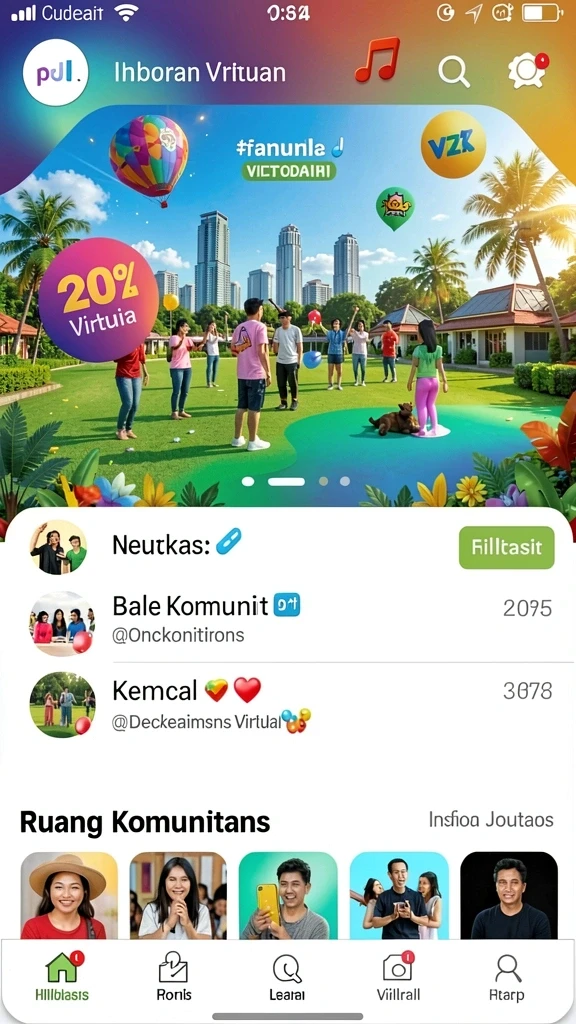 Tampilan awal KG778 yang menarik dan interaktif.