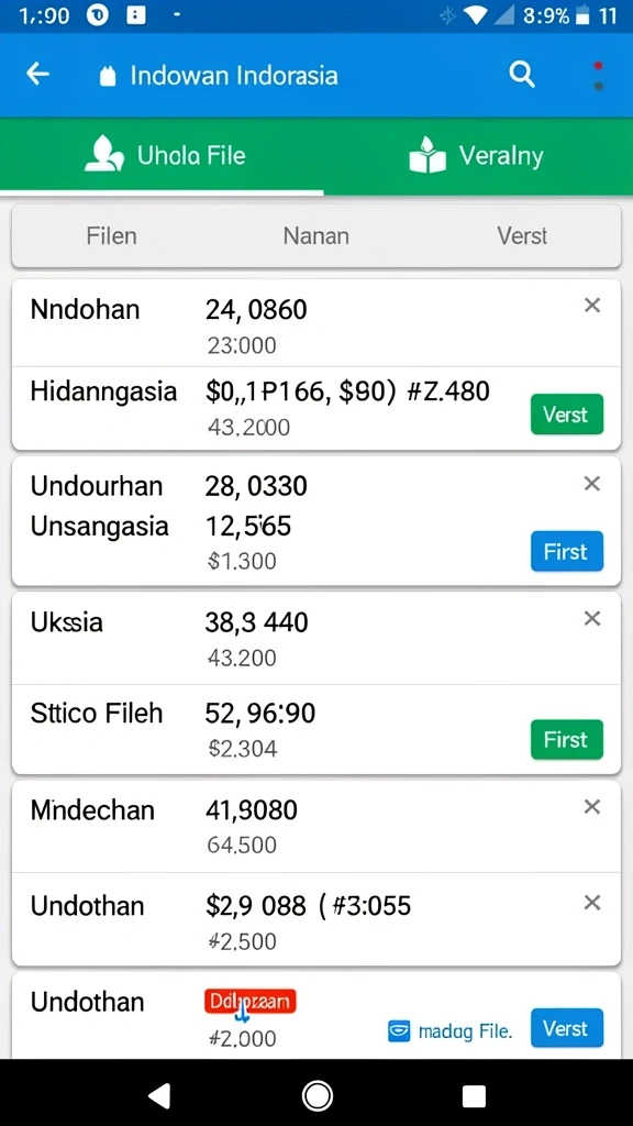 Halaman undian dengan informasi lengkap.