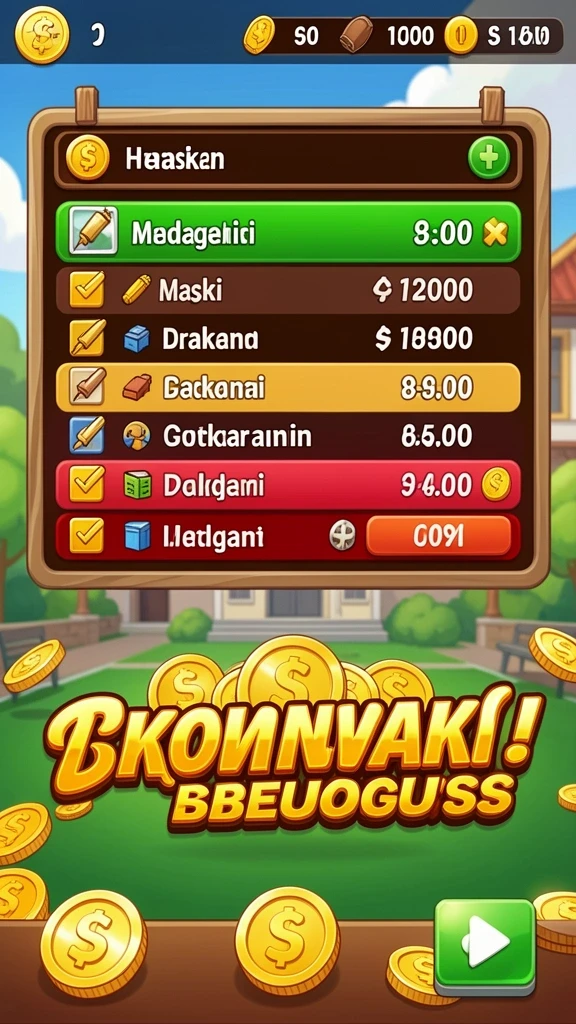 Tampilan awal game yang menawan dan menarik.