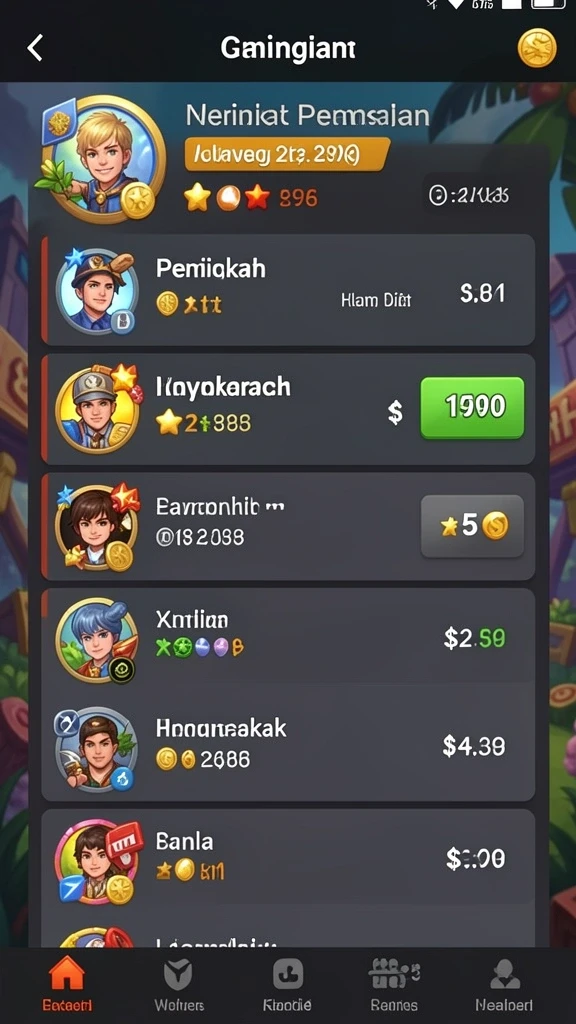 Screenshot menunjukkan variasi karakter kucing yang lucu.