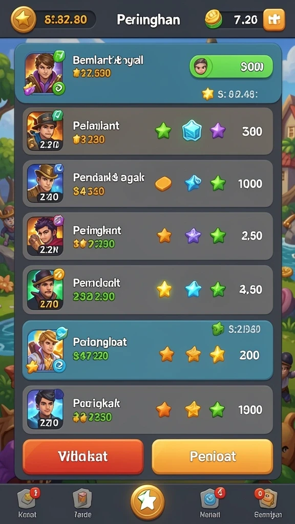 Tampilan menu utama QQSTAR88 yang menarik.