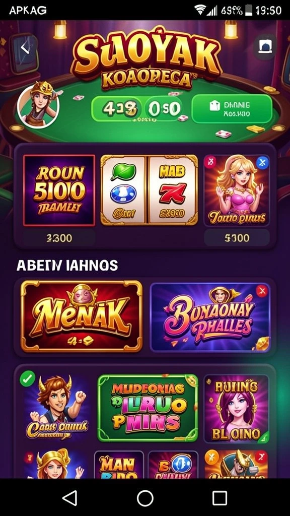 Leaderboard yang menunjukkan peringkat pemain secara global.