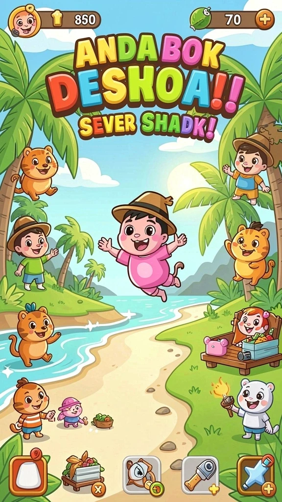 Tampilan awal game yang menarik