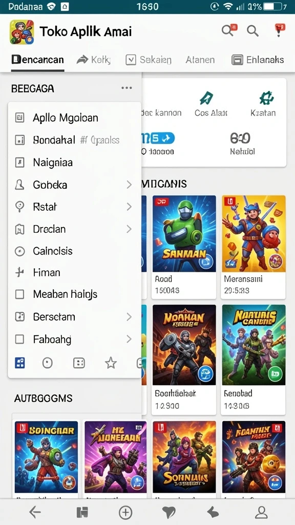 Tampilan level awal yang penuh warna dan menyenangkan.